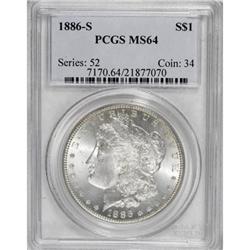 1886-S $1 MS64 PCGS