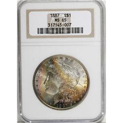 1887 $1 MS65 NGC