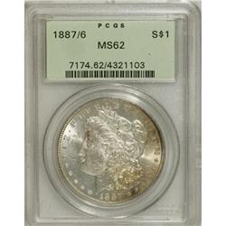1887/6 $1 MS62 PCGS