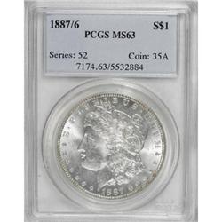 1887/6 $1 MS63 PCGS