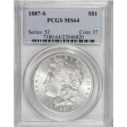 1887-S $1 MS64 PCGS