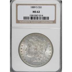 1889-S $1 MS62 NGC