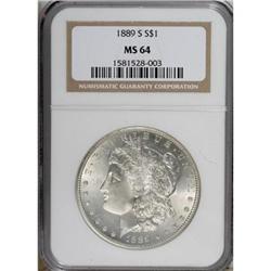 1889-S $1 MS64 NGC