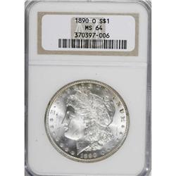 1890-O $1 MS64 NGC