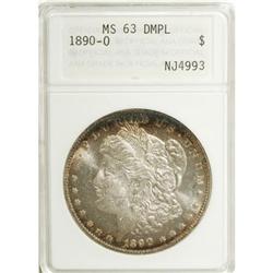 1890-O $1 Deep Mirror Prooflike MS63 ANACS