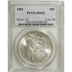 1891 $1 MS63 PCGS