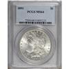 Image 1 : 1891 $1 MS64 PCGS