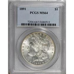 1891 $1 MS64 PCGS