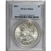Image 1 : 1891 $1 MS64 PCGS