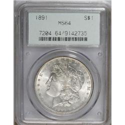 1891 $1 MS64 PCGS