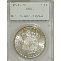1891-CC $1 MS60 PCGS