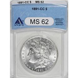 1891-CC $1 MS62 ANACS