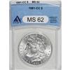 Image 1 : 1891-CC $1 MS62 ANACS