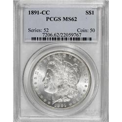 1891-CC $1 MS62 PCGS