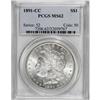 Image 1 : 1891-CC $1 MS62 PCGS