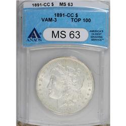 1891-CC $1 MS63 ANACS