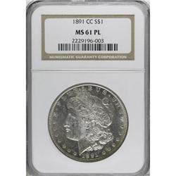 1891-CC $1 Prooflike MS61 NGC