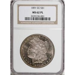 1891-CC $1 Prooflike MS62 NGC