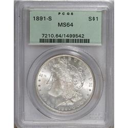 1891-S $1 MS64 PCGS