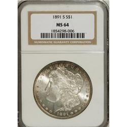 1891-S $1 MS64 NGC