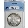 Image 1 : 1891-S $1 MS64 ANACS