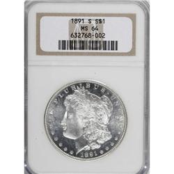 1891-S $1 MS64 NGC