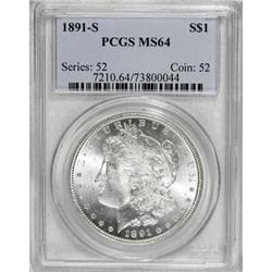 1891-S $1 MS64 PCGS
