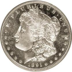 1891-S $1 Prooflike MS63 PCGS