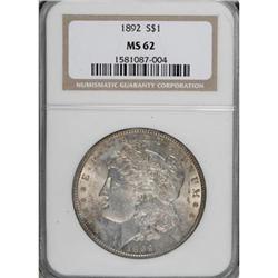 1892 $1 MS62 NGC