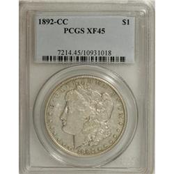 1892-CC $1 XF45 PCGS