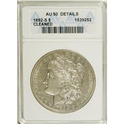 1892-S $1 AU50 ANACS