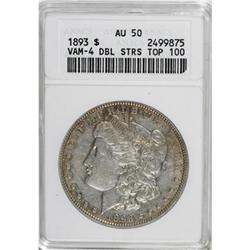 1893 $1 AU50 ANACS