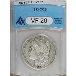 1893-CC $1 VF20 ANACS