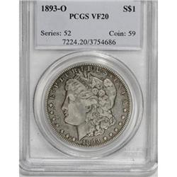 1893-O $1 VF20 PCGS
