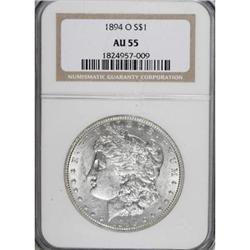 1894-O $1 AU55 NGC