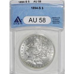 1894-S $1 AU58 ANACS