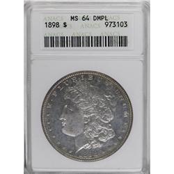 1898 $1 Deep Mirror Prooflike MS64 ANACS