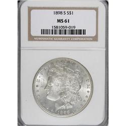 1898-S $1 MS61 NGC