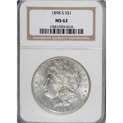 1898-S $1 MS62 NGC