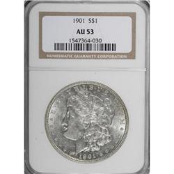 1901 $1 AU53 NGC
