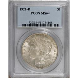 1921-D $1 MS64 PCGS