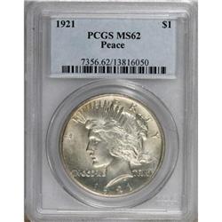 1921 $1 MS62 PCGS