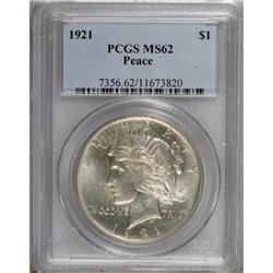 1921 $1 MS62 PCGS
