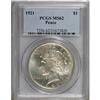 Image 1 : 1921 $1 MS62 PCGS