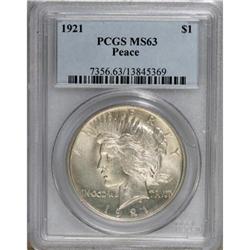1921 $1 MS63 PCGS