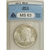 Image 1 : 1921 $1 MS63 ANACS