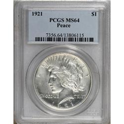 1921 $1 MS64 PCGS