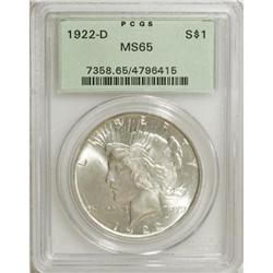 1922-D $1 MS65 PCGS