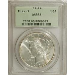 1922-D $1 MS65 PCGS
