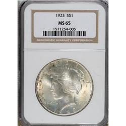 1923 $1 MS65 NGC